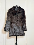 Vintage Dark Ranch Mink Fur Coat (Brown) – Small / Medium 010