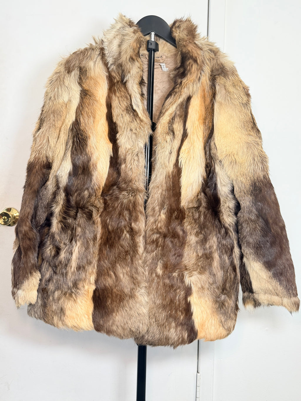 Vintage Natural Rabbit Fur Coat – Medium/Large 030