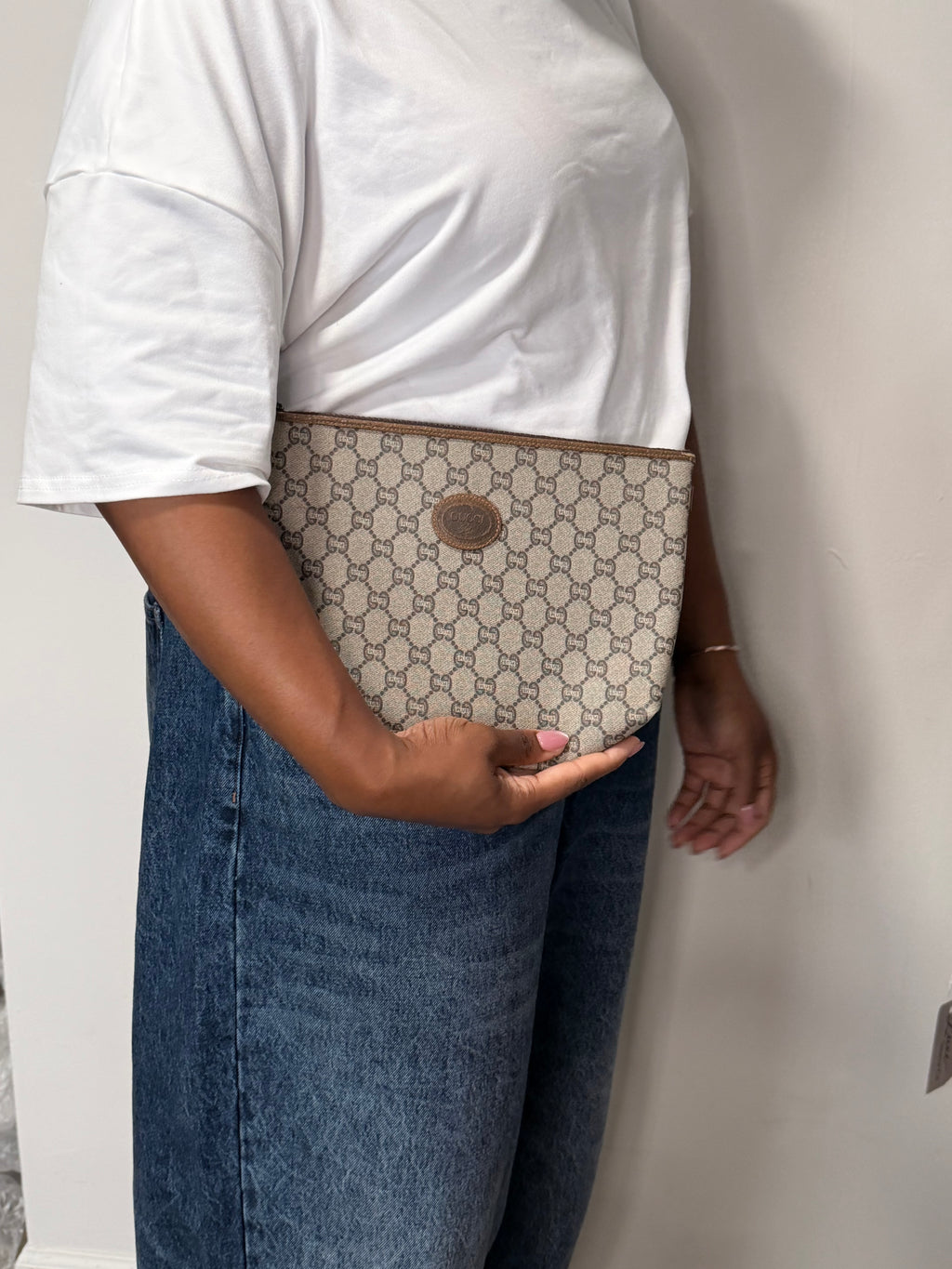 Gucci Plus GG Monogram Large Clutch Pouch