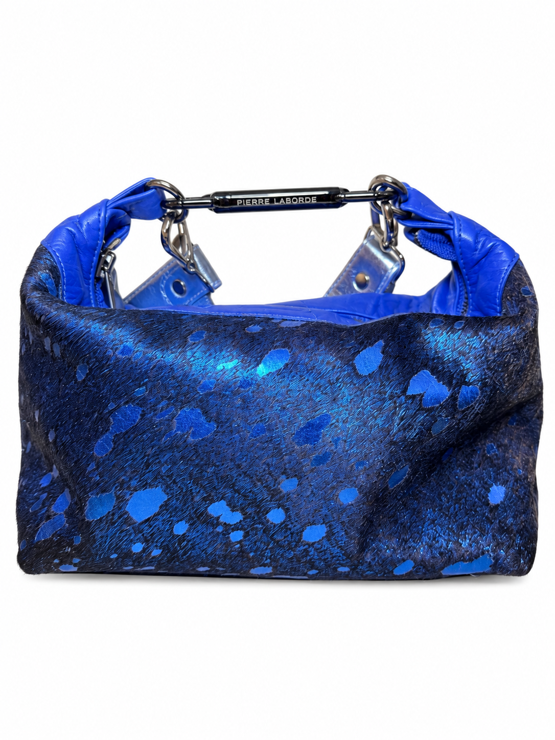 Pierre Laborde One-of-One Royal Blue Pony Hair & Leather Bag