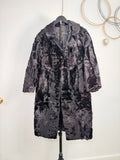 Vintage Persian Lamb Fur Coat – Deep Black (Small)