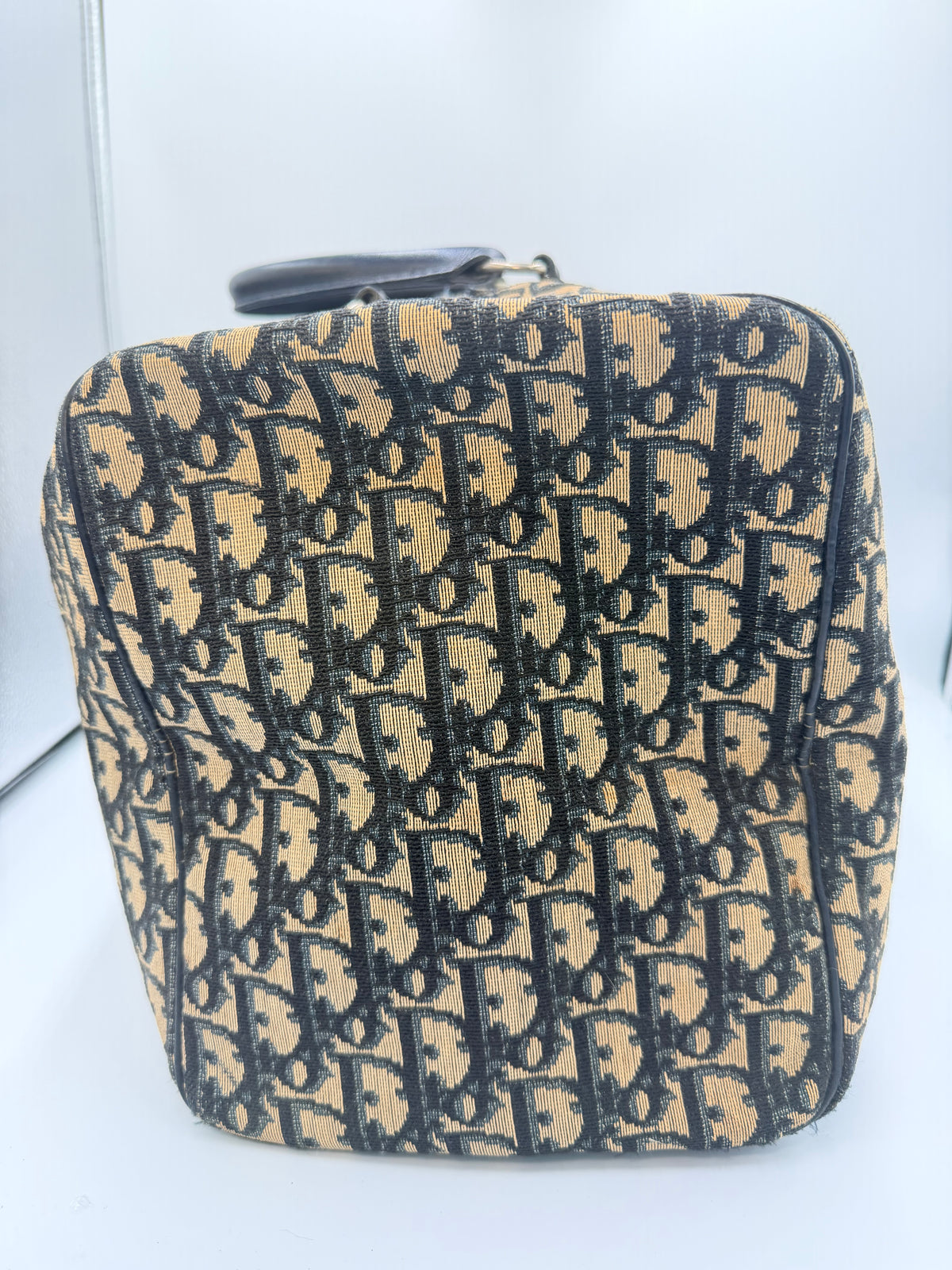 Christian Dior Trotter Monogram Boston Bag – Navy