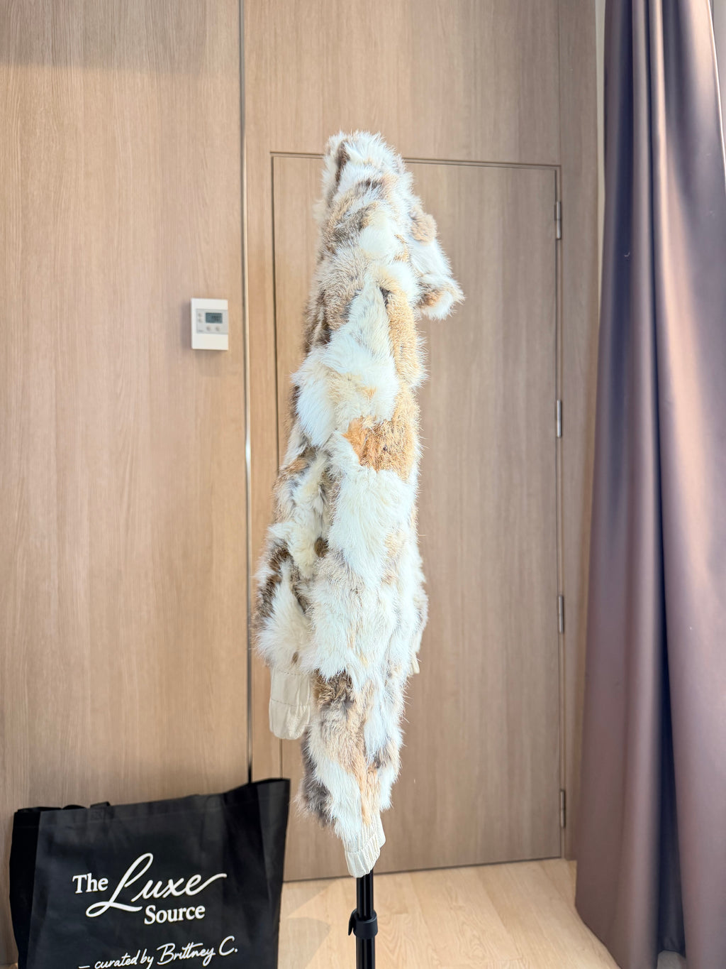 Vintage Rabbit Fur Bomber Jacket – XS-007
