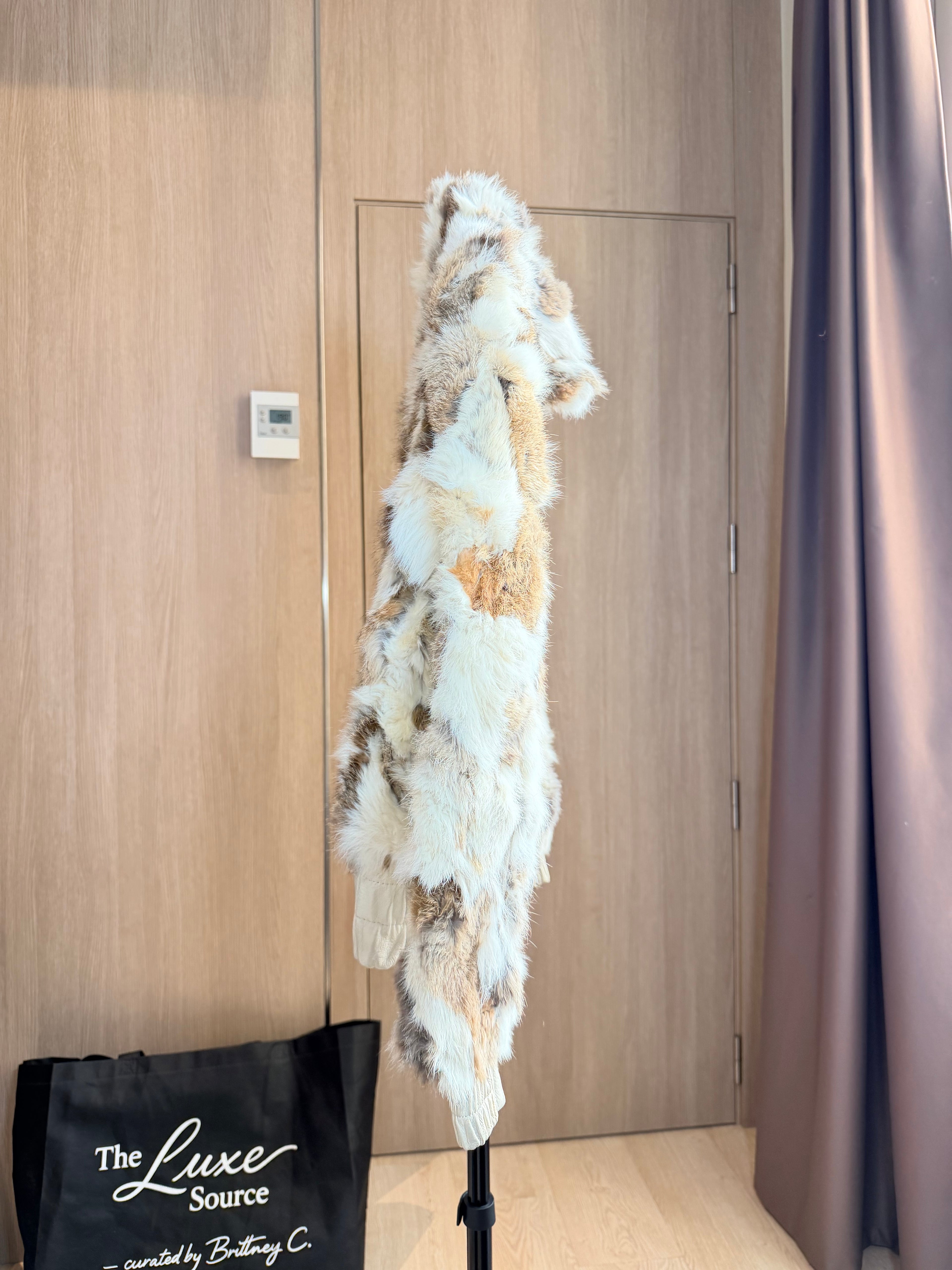 Vintage Rabbit Fur Bomber Jacket – XS-007