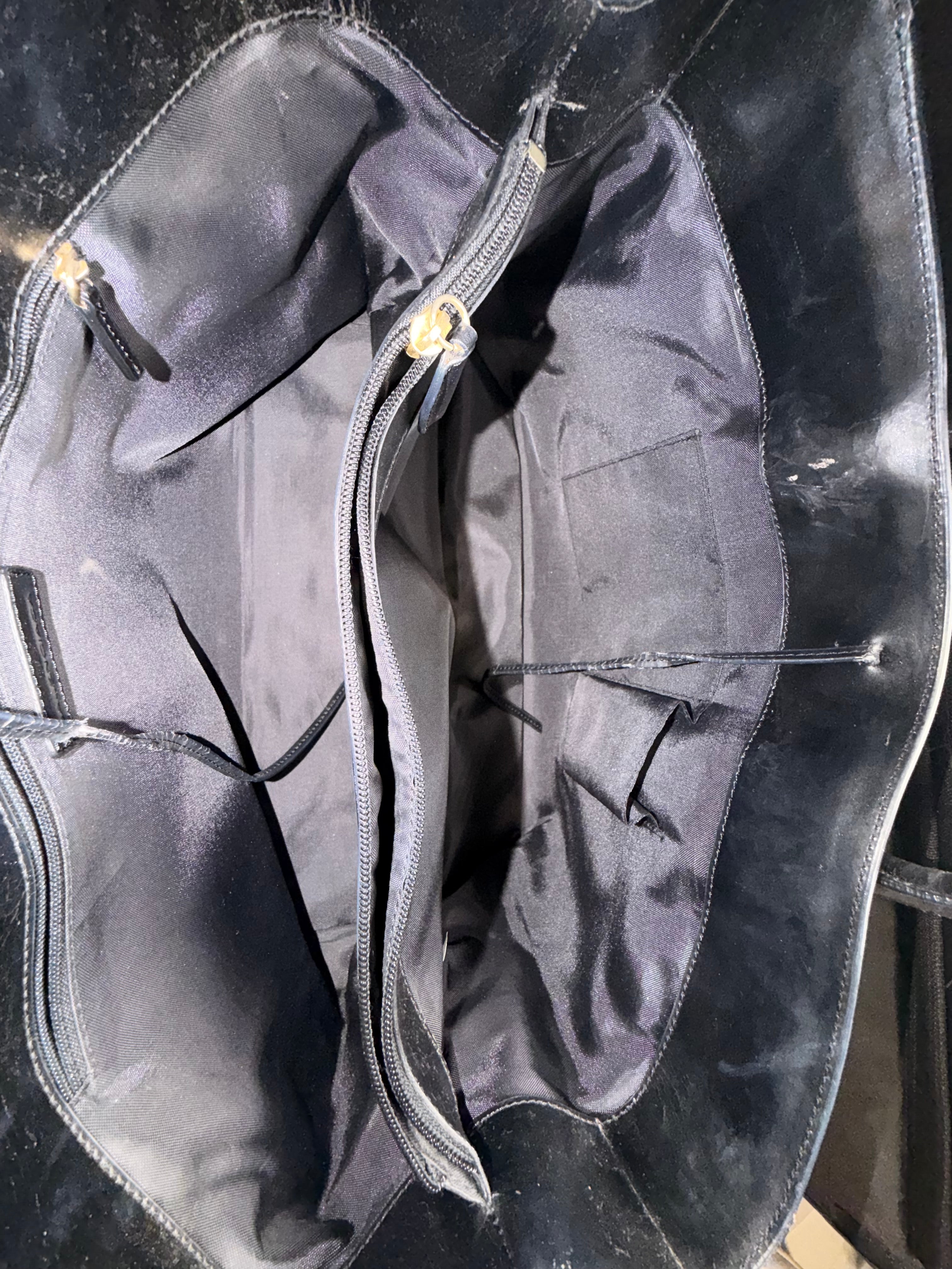 Balenciaga Black Leather Tote Bag