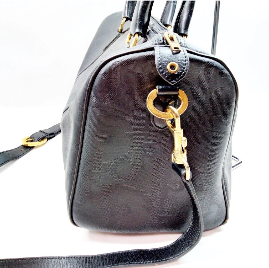 Christian Dior Trotter Boston 40 Bandolier Bag – Black