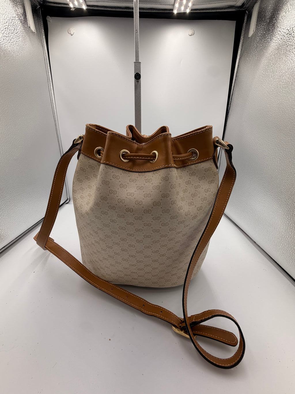 Gucci Monogram Bucket Bag