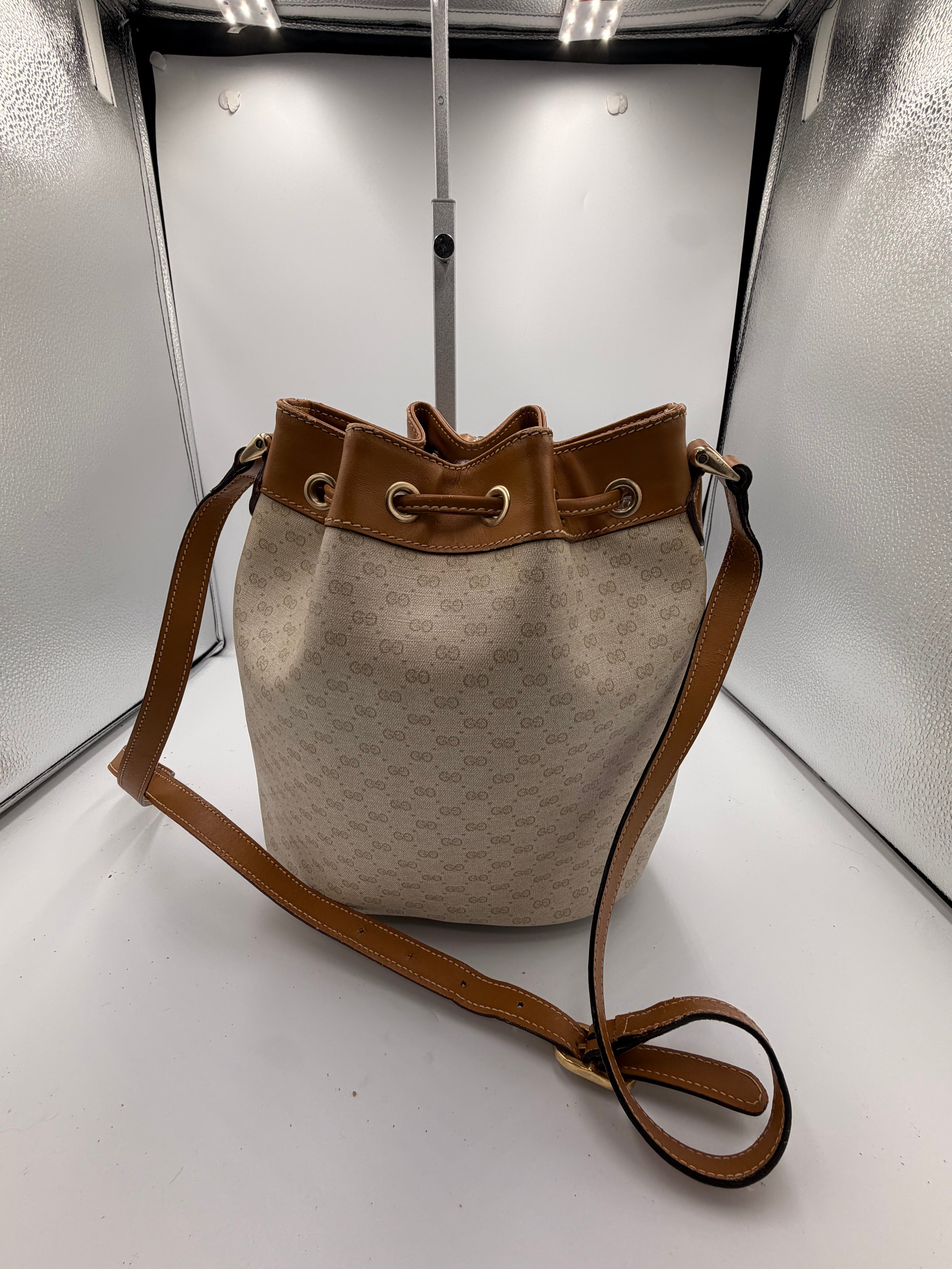 Gucci Monogram Bucket Bag