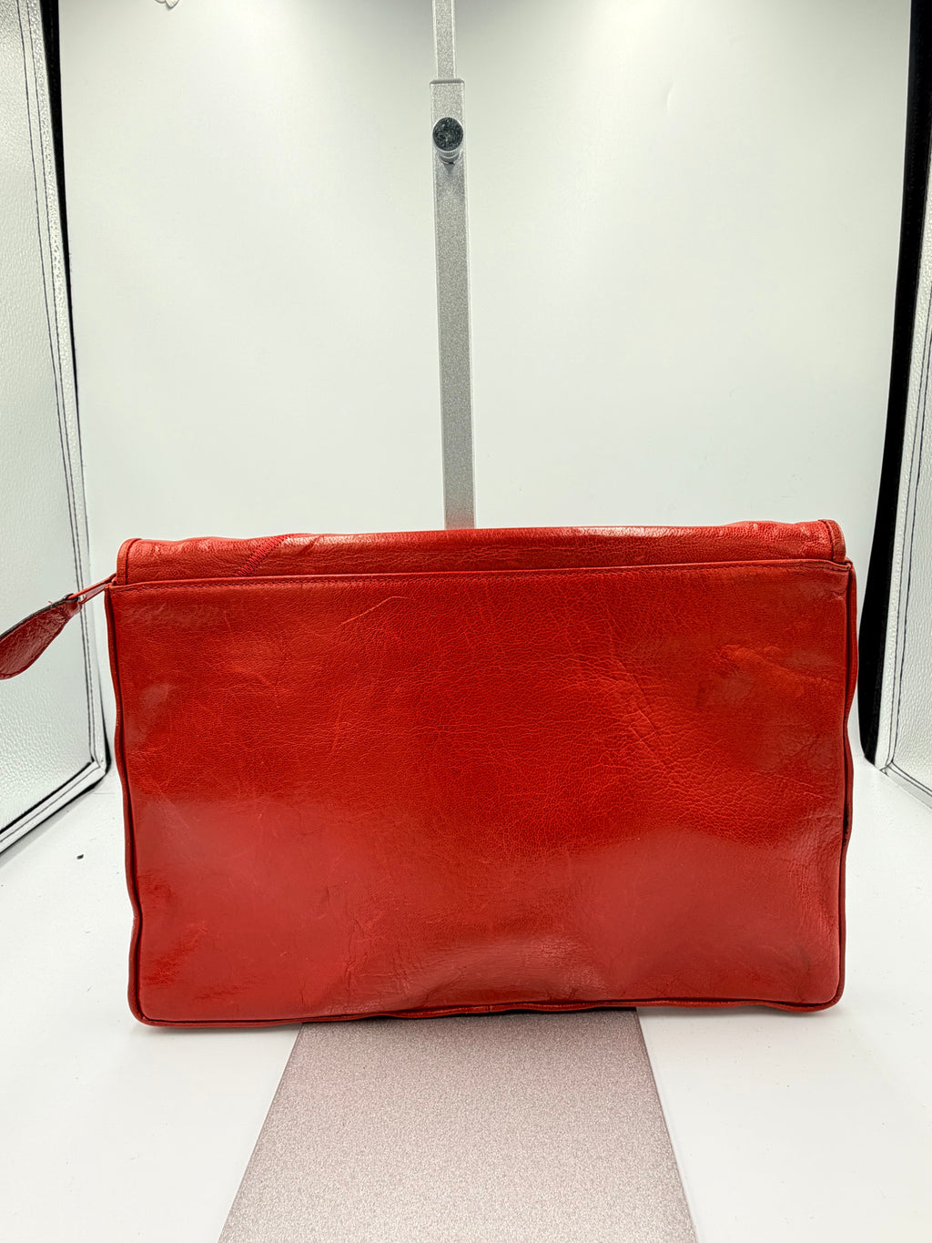 Fendi Oversized Clutch in Red