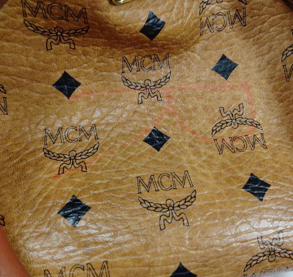 MCM Visetos Boston Bag – Cognac