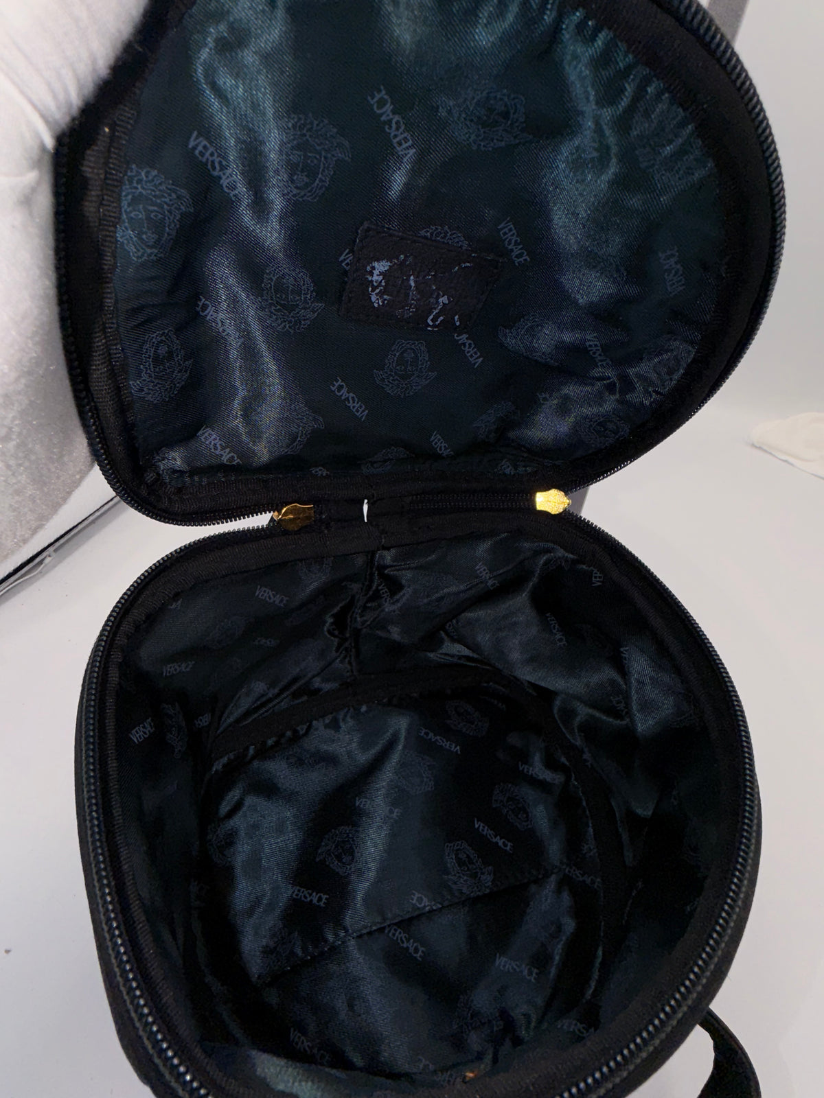 Versace Medusa Black Vanity Bag