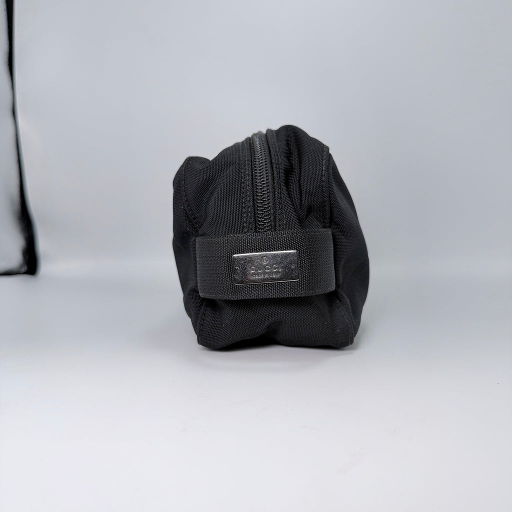 Black Nylon Gucci Toiletry Pouch