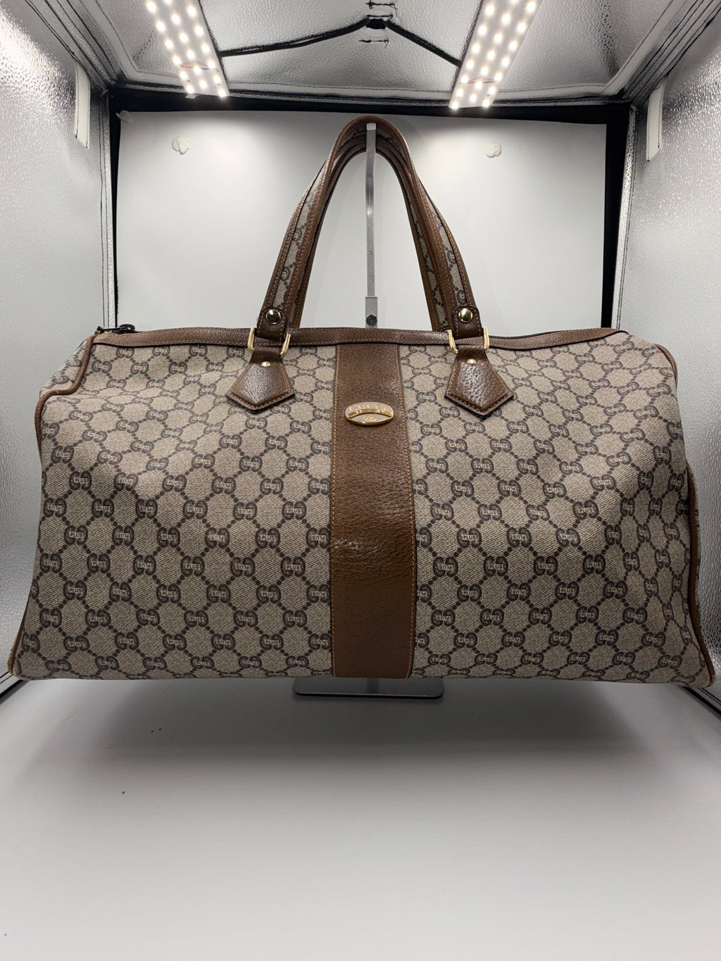 Gucci Monogram Boston Bag