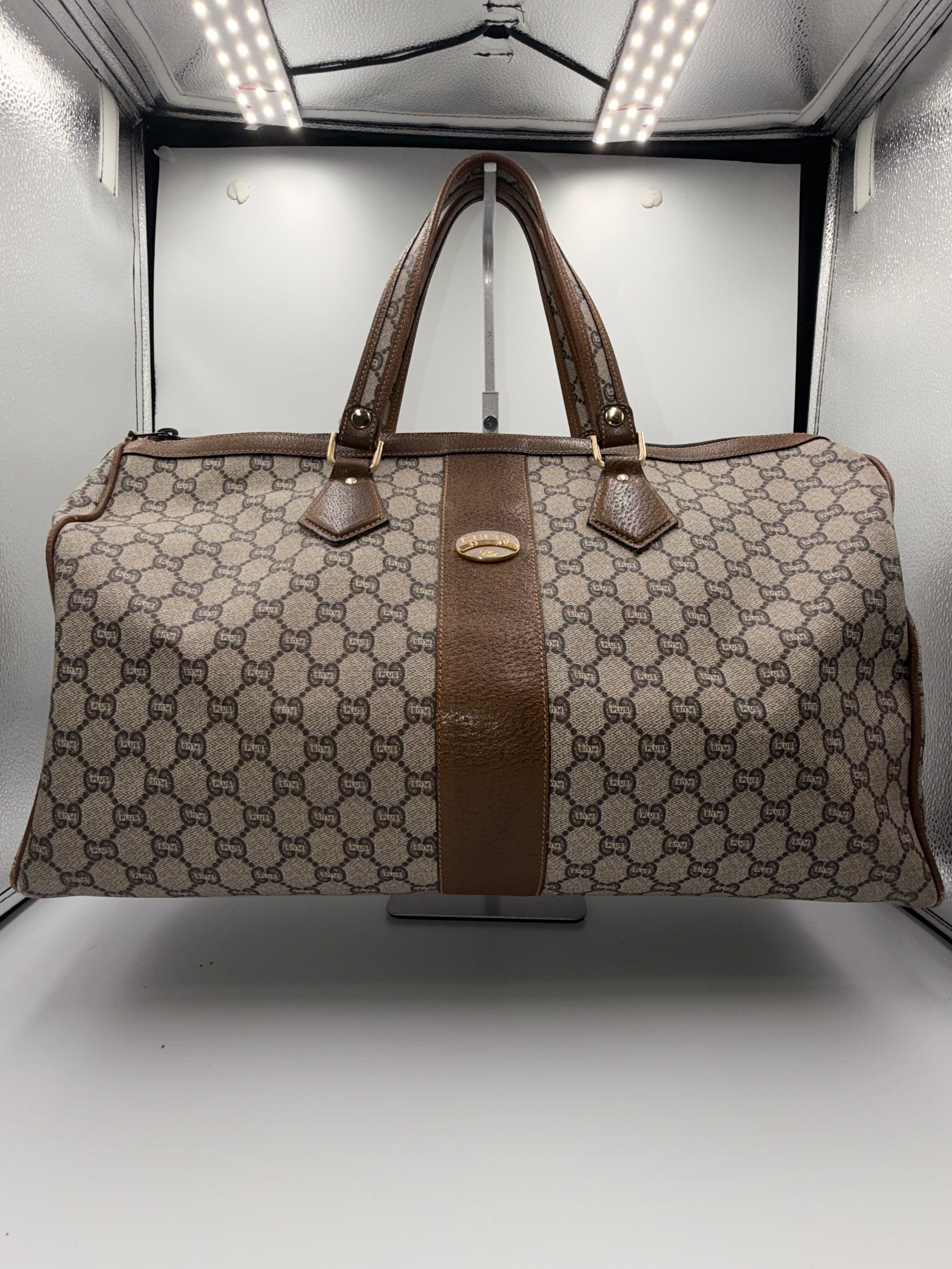 Gucci Monogram Boston Bag