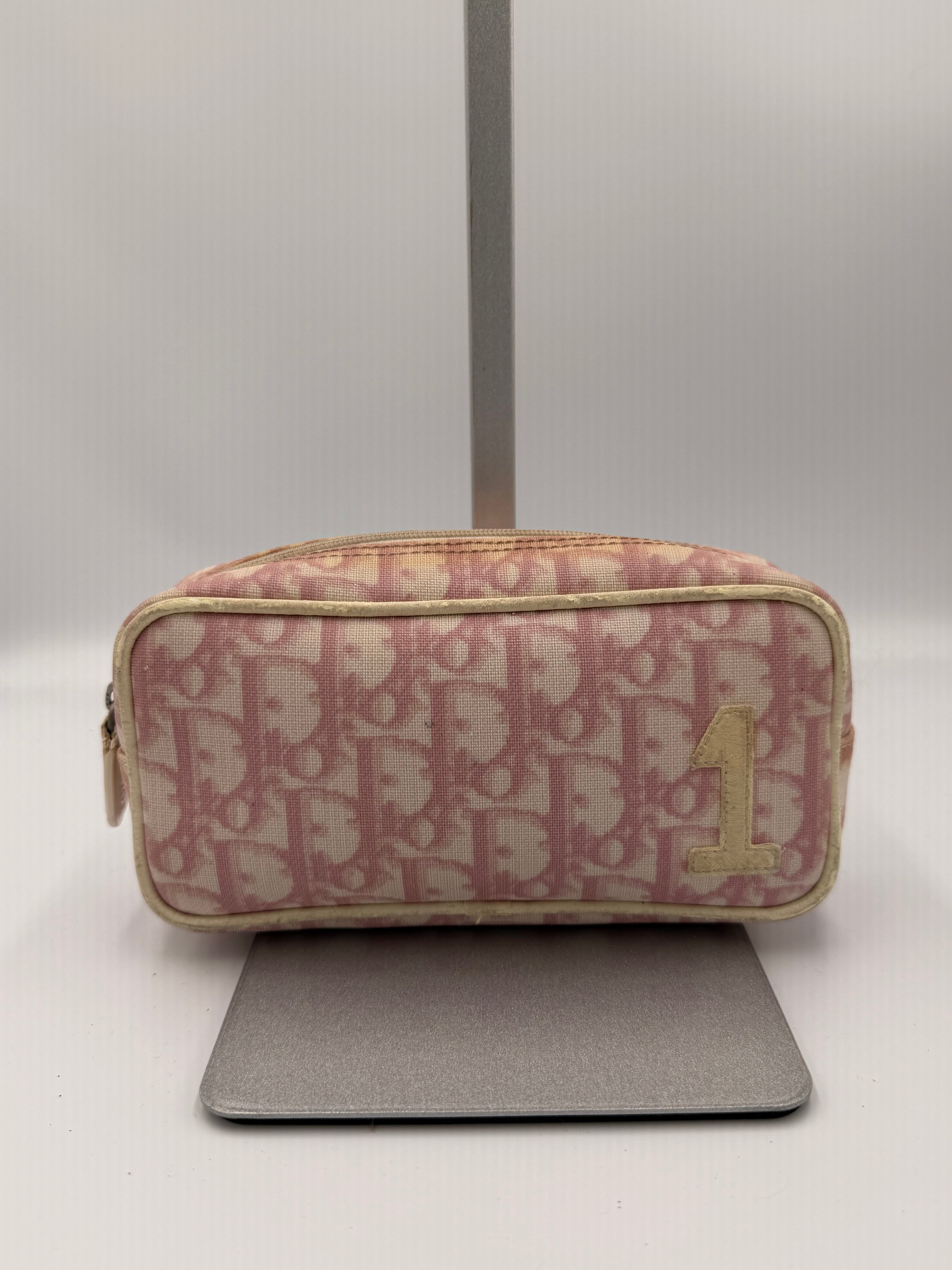 Christian Dior Pink Trotter No. 1 Cosmetic Pouch / Small Vanity Case