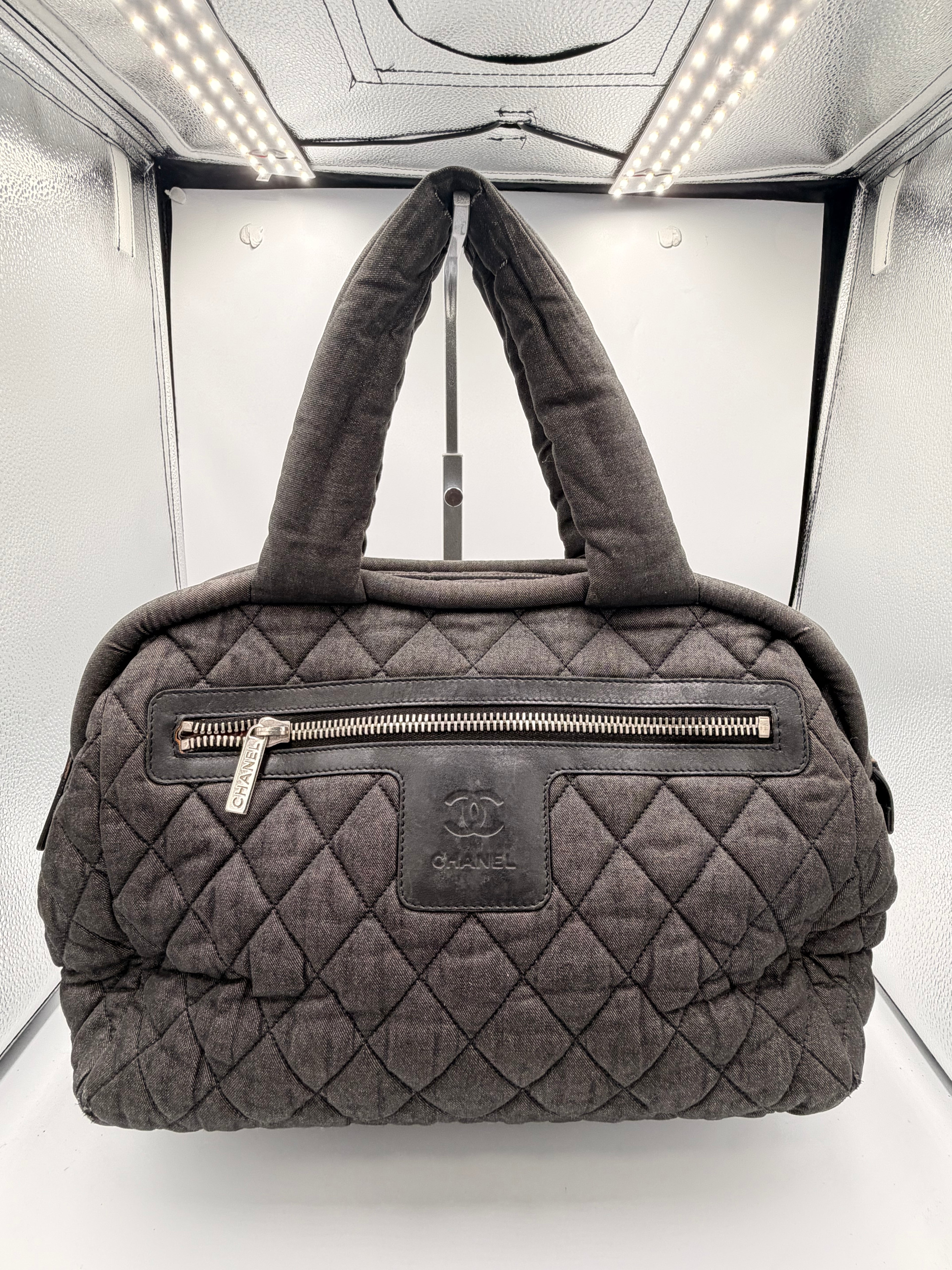 Chanel Quilted Coco Cocoon Boston Bag