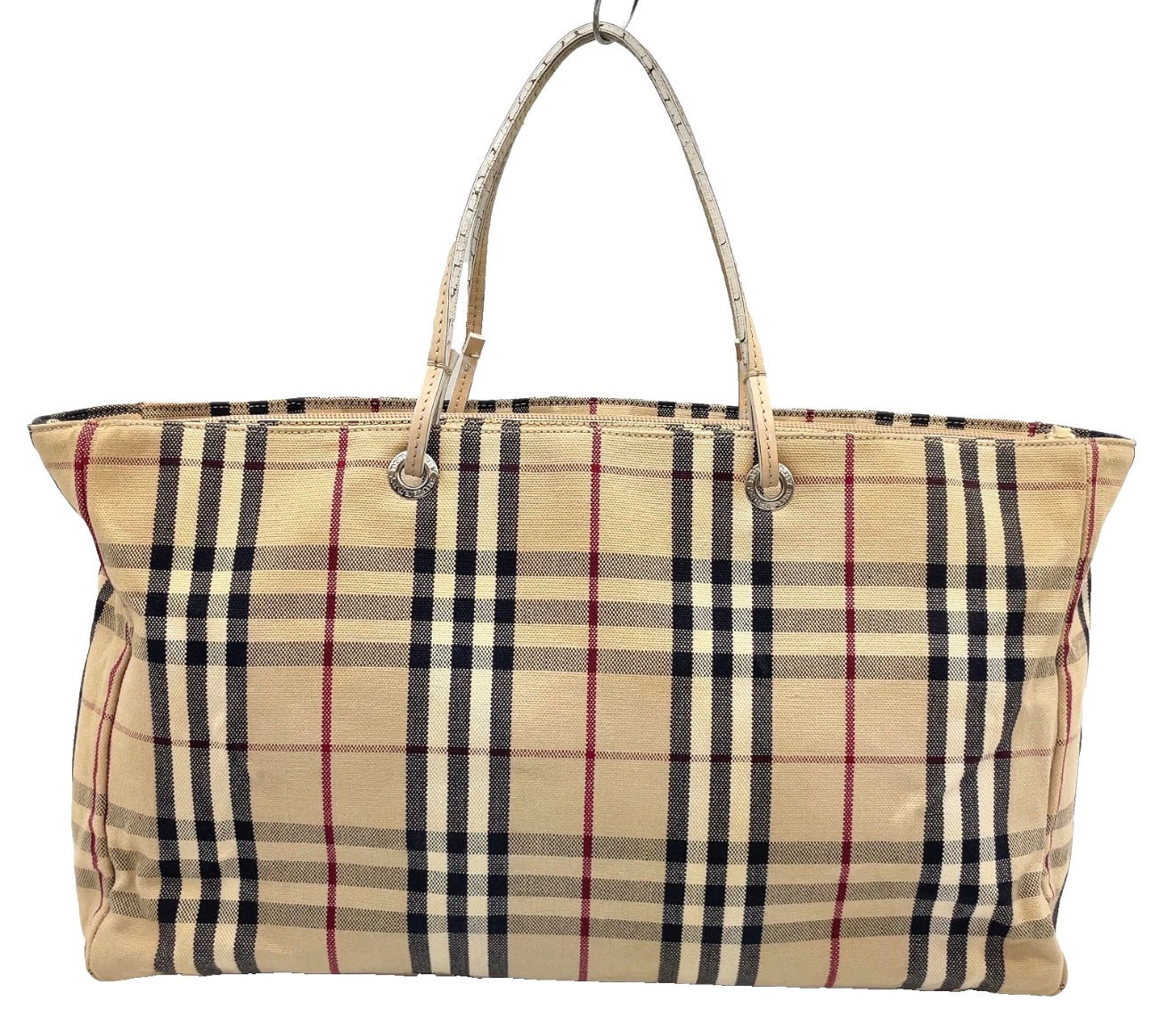 Burberry Nova Check Canvas Tote Bag