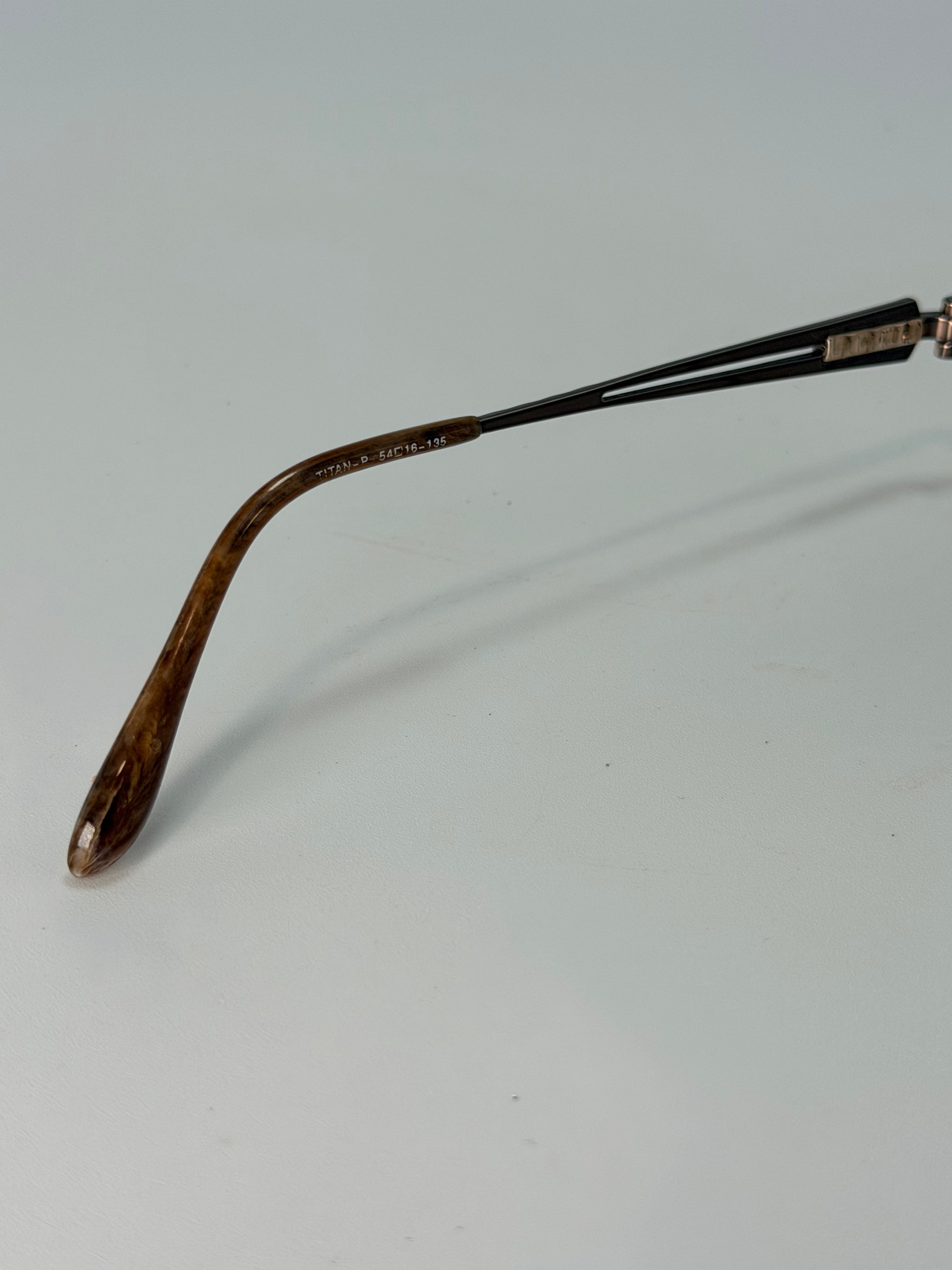 Valentino Oval Wire Frame Eyeglasses