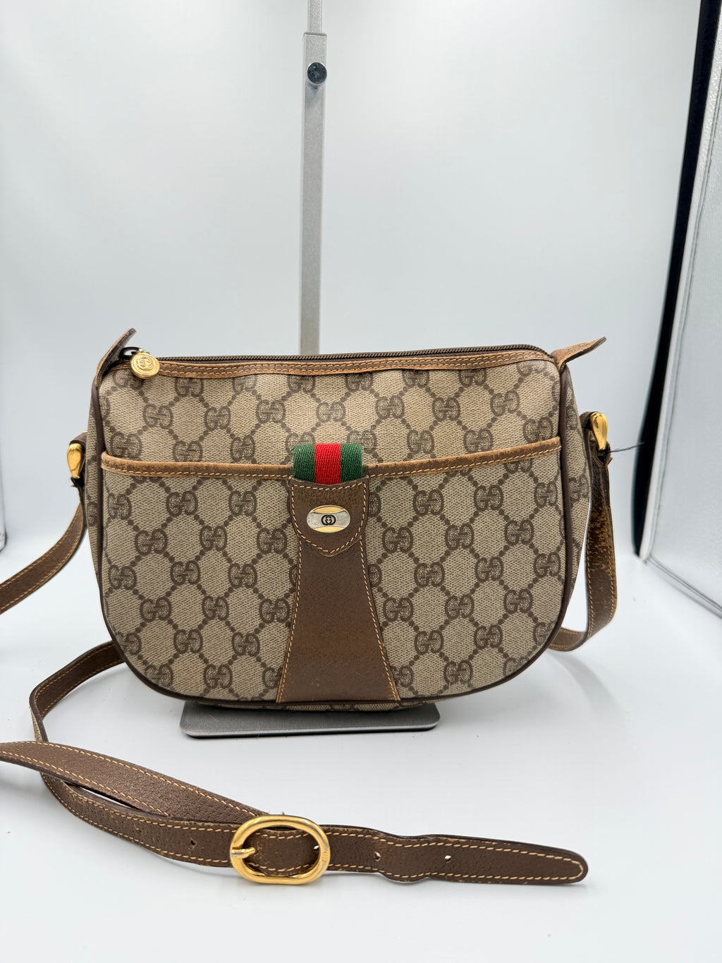 Gucci GG Supreme Web Crossbody Bag