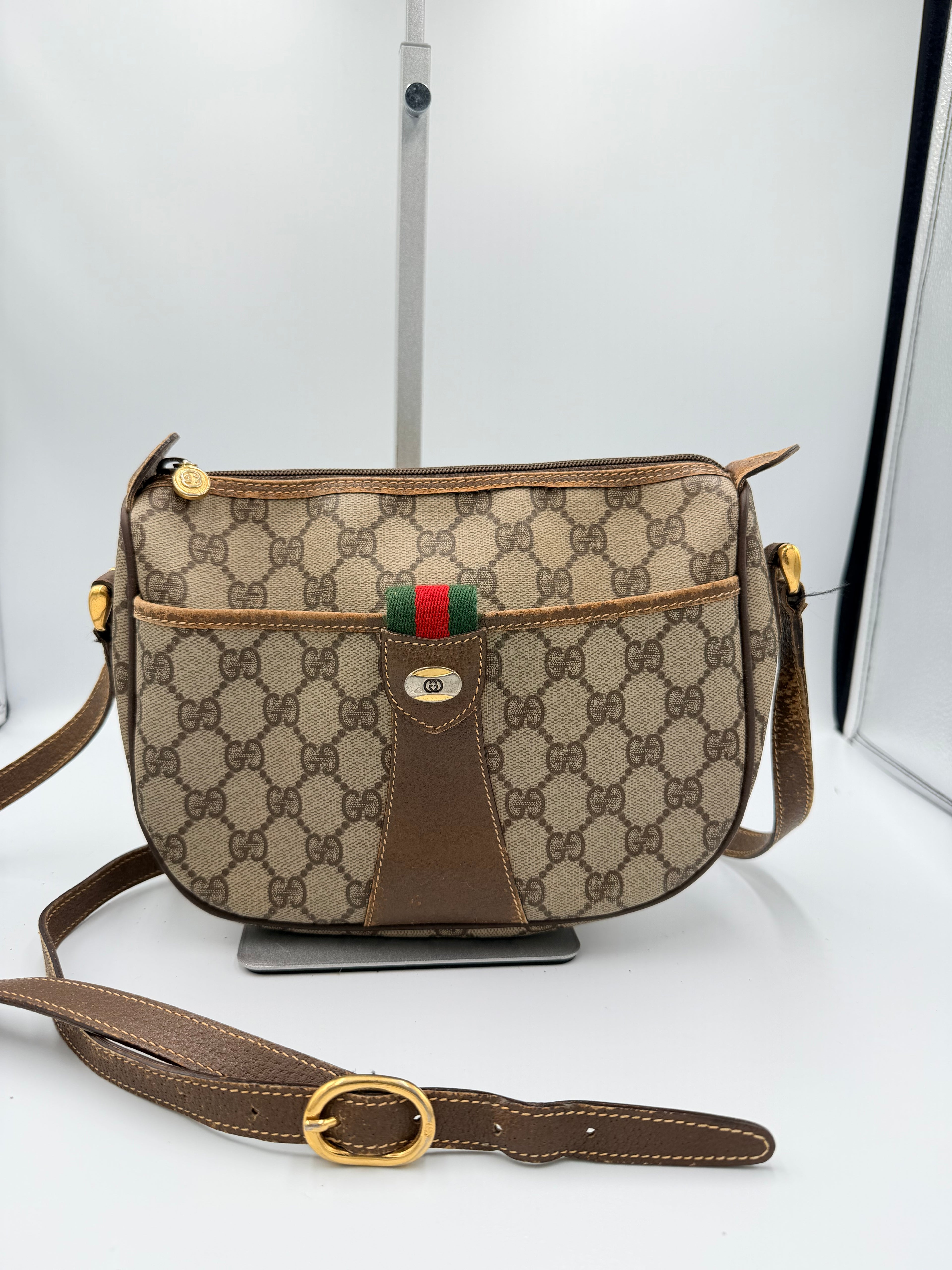 Gucci GG Supreme Web Crossbody Bag
