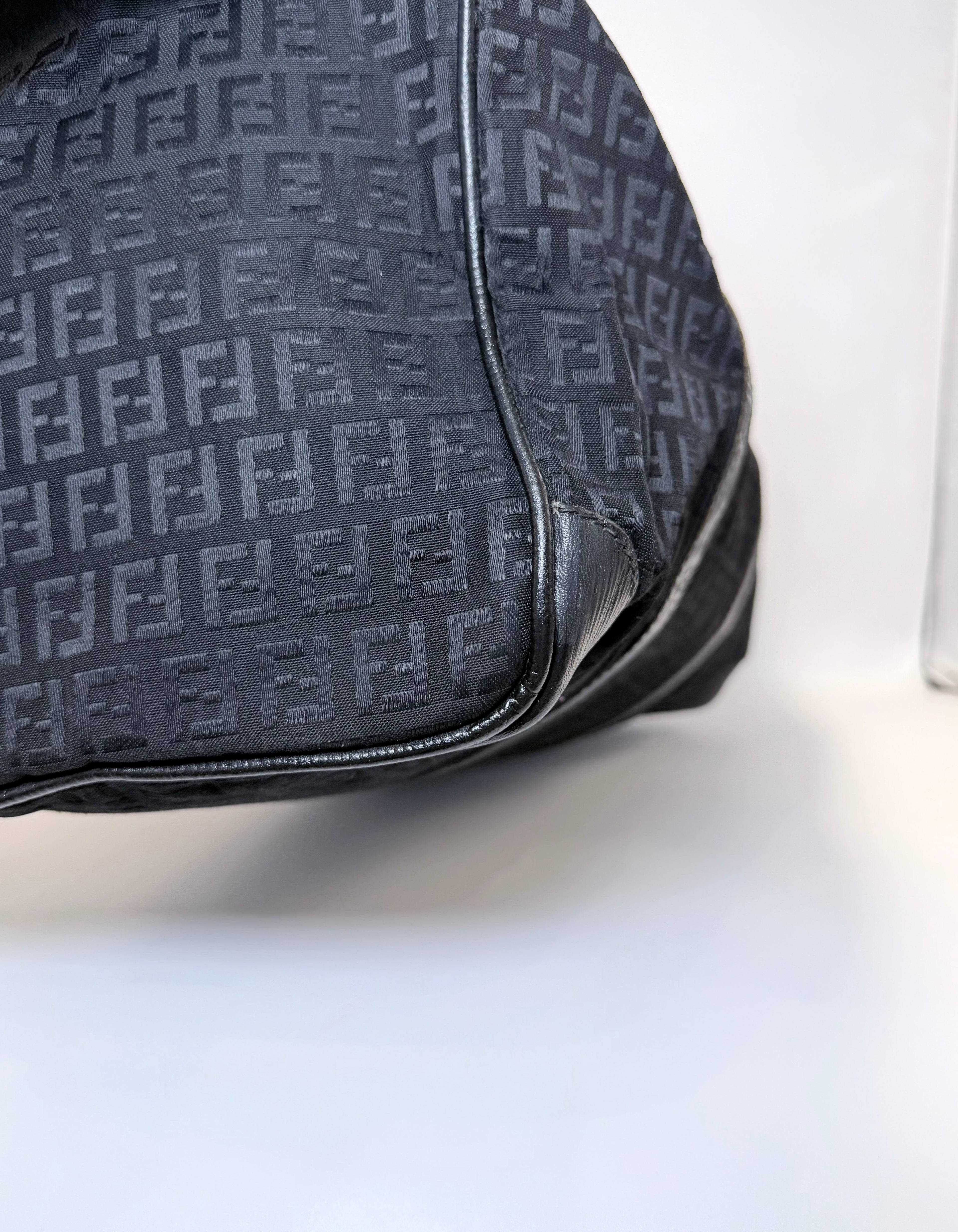 Fendi Canvas Boston Bag