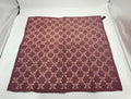 Celine Triomphe Monogram Scarf – Burgundy with Blush Logo Pattern