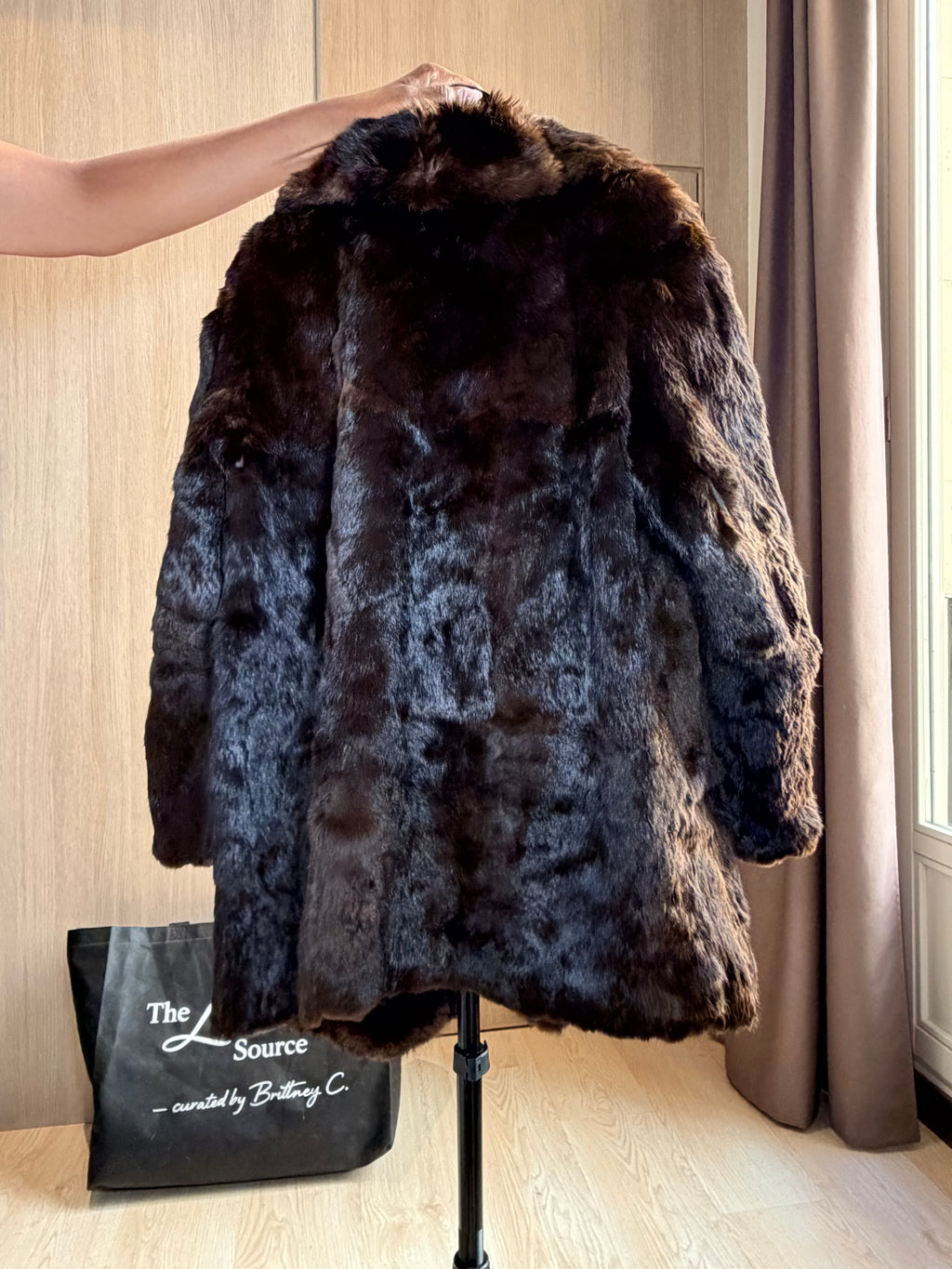 Vintage Rabbit Fur Coat – L/XL - 044