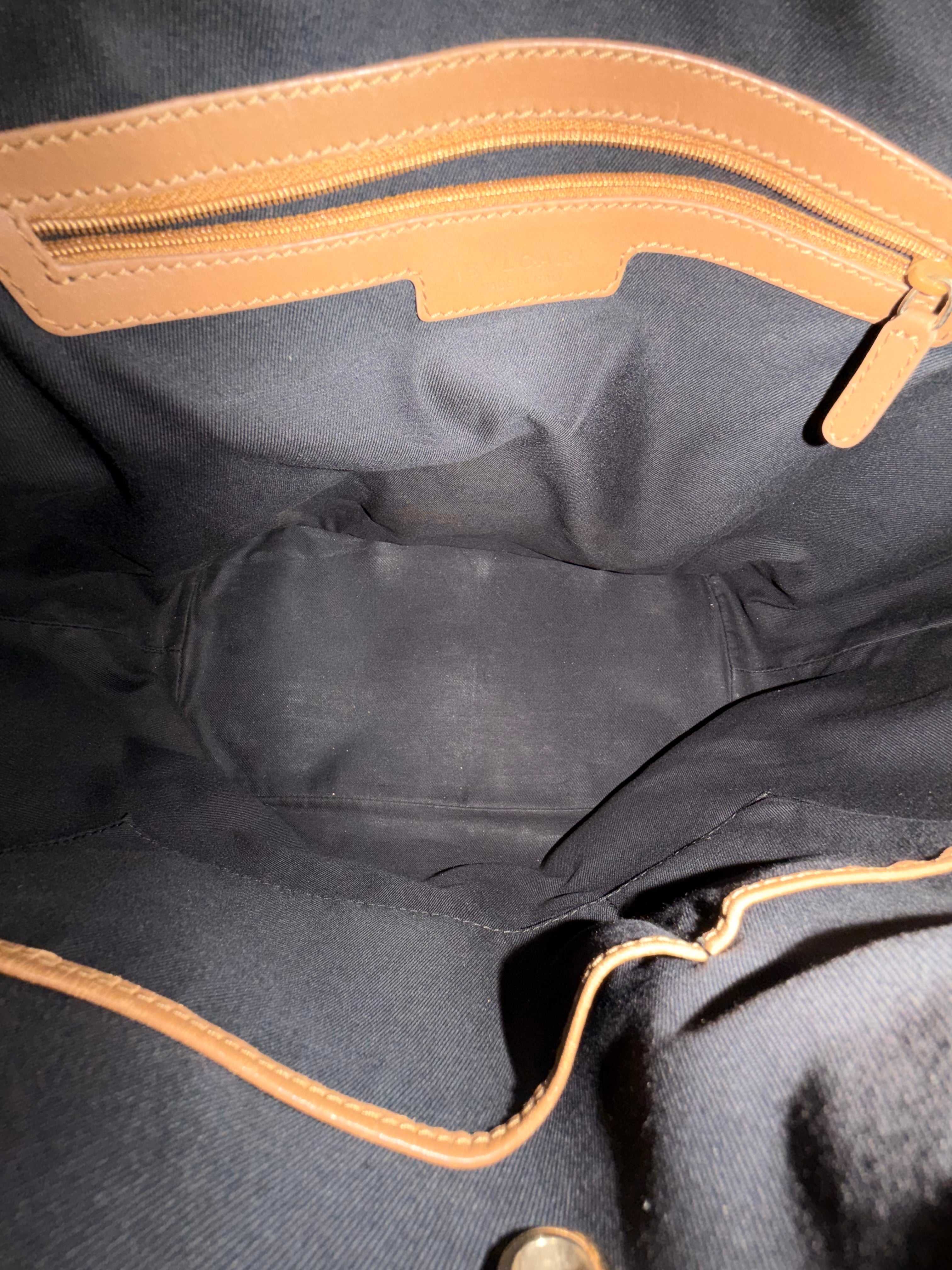 Bvlgari Roma Canvas Tote Bag