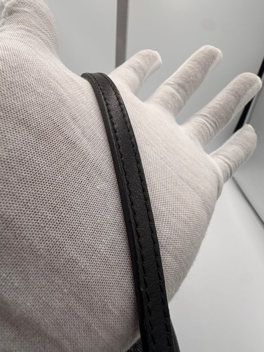 Gucci GG Canvas Mini Pouchette Bag (Black Denim)