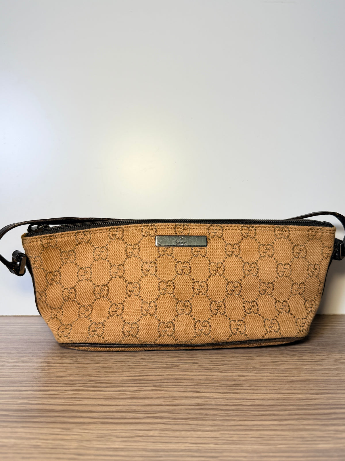 Gucci Vintage GG Monogram Mini Shoulder Bag – Tan & Brown