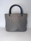 Prada Gray Nylon Mini Tote with Acrylic Handles
