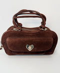 Vintage Escada Suede Heart Bag