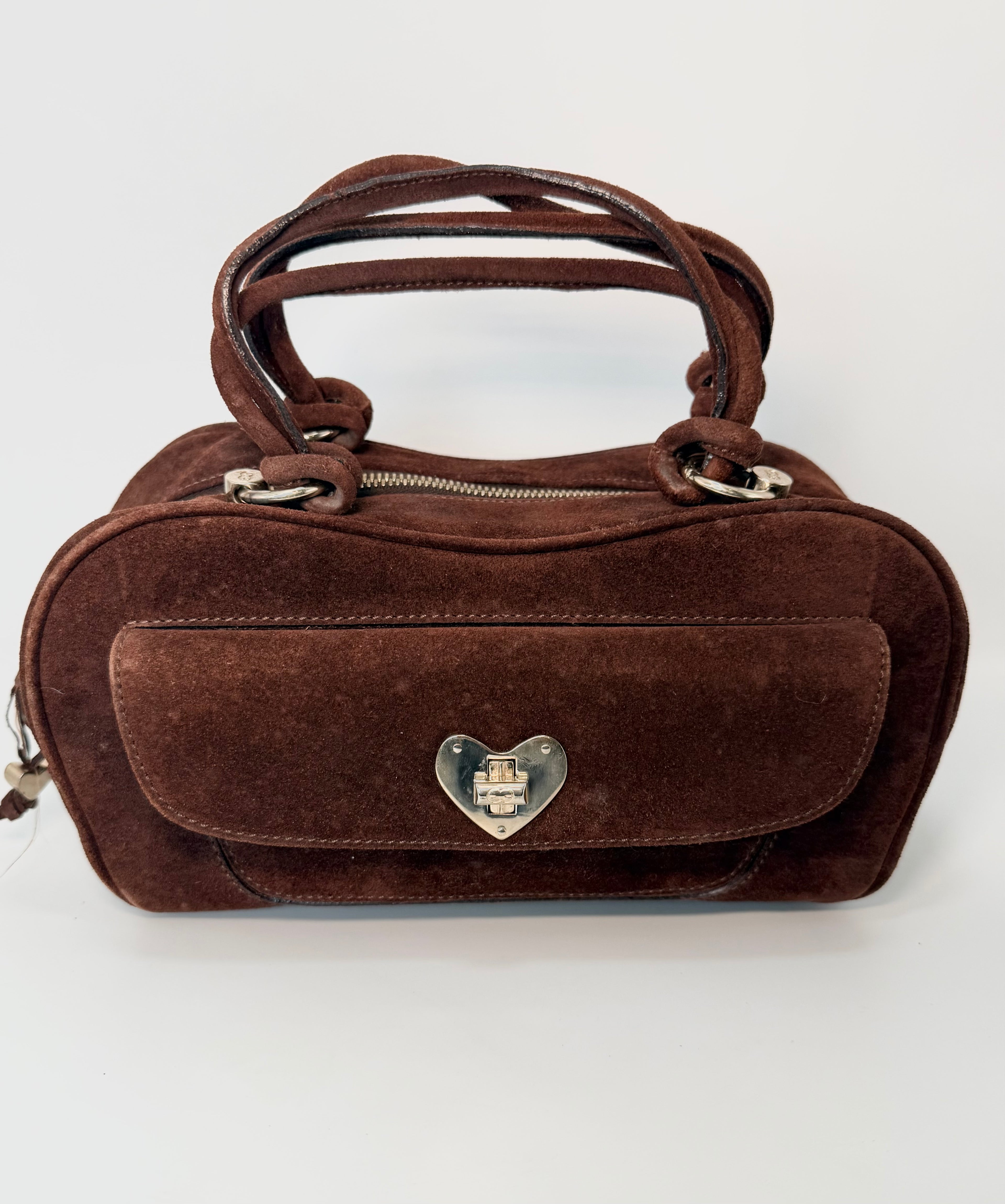 Vintage Escada Suede Heart Bag