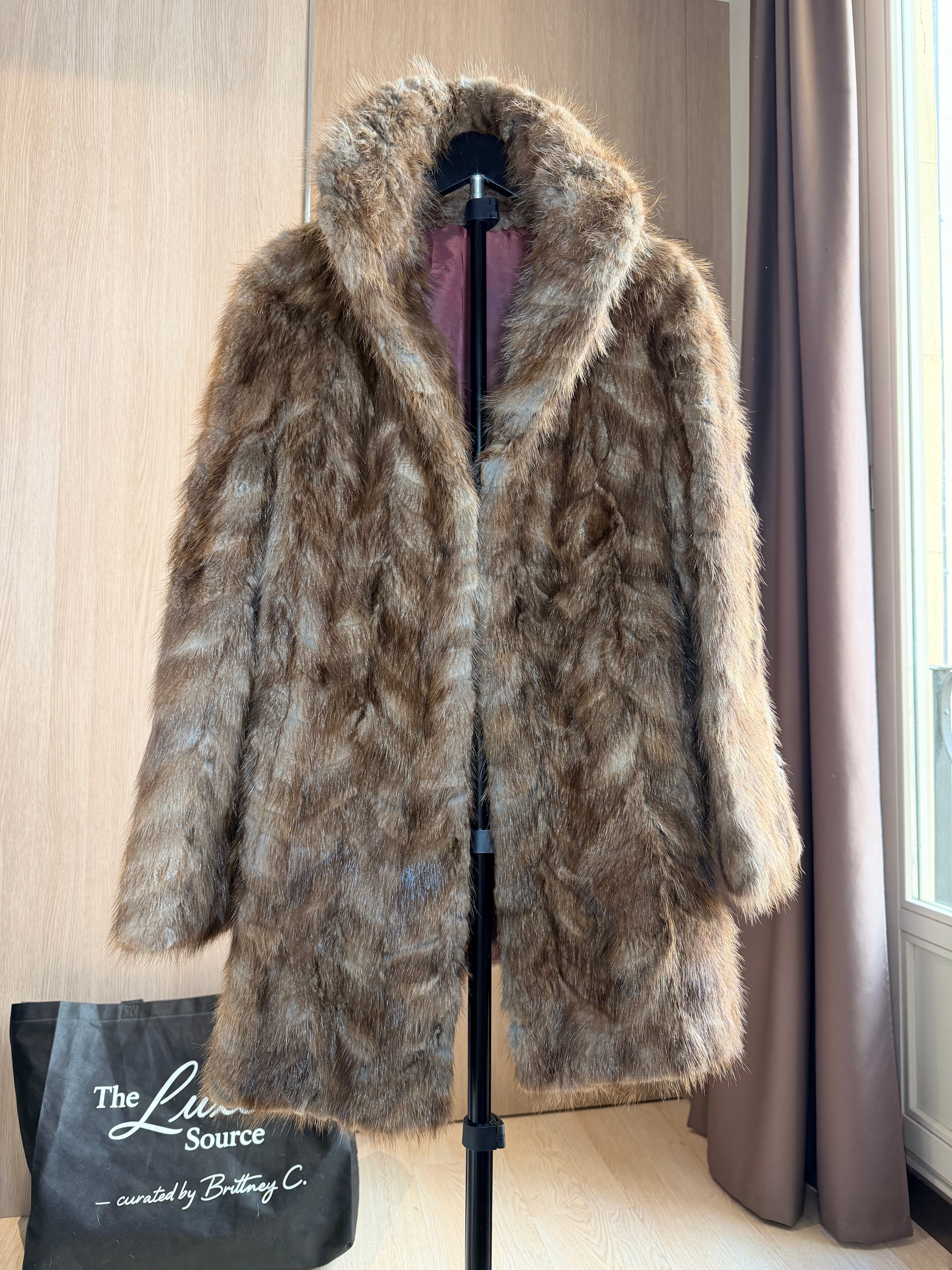 Vintage Nutria Fur Coat – Medium -046