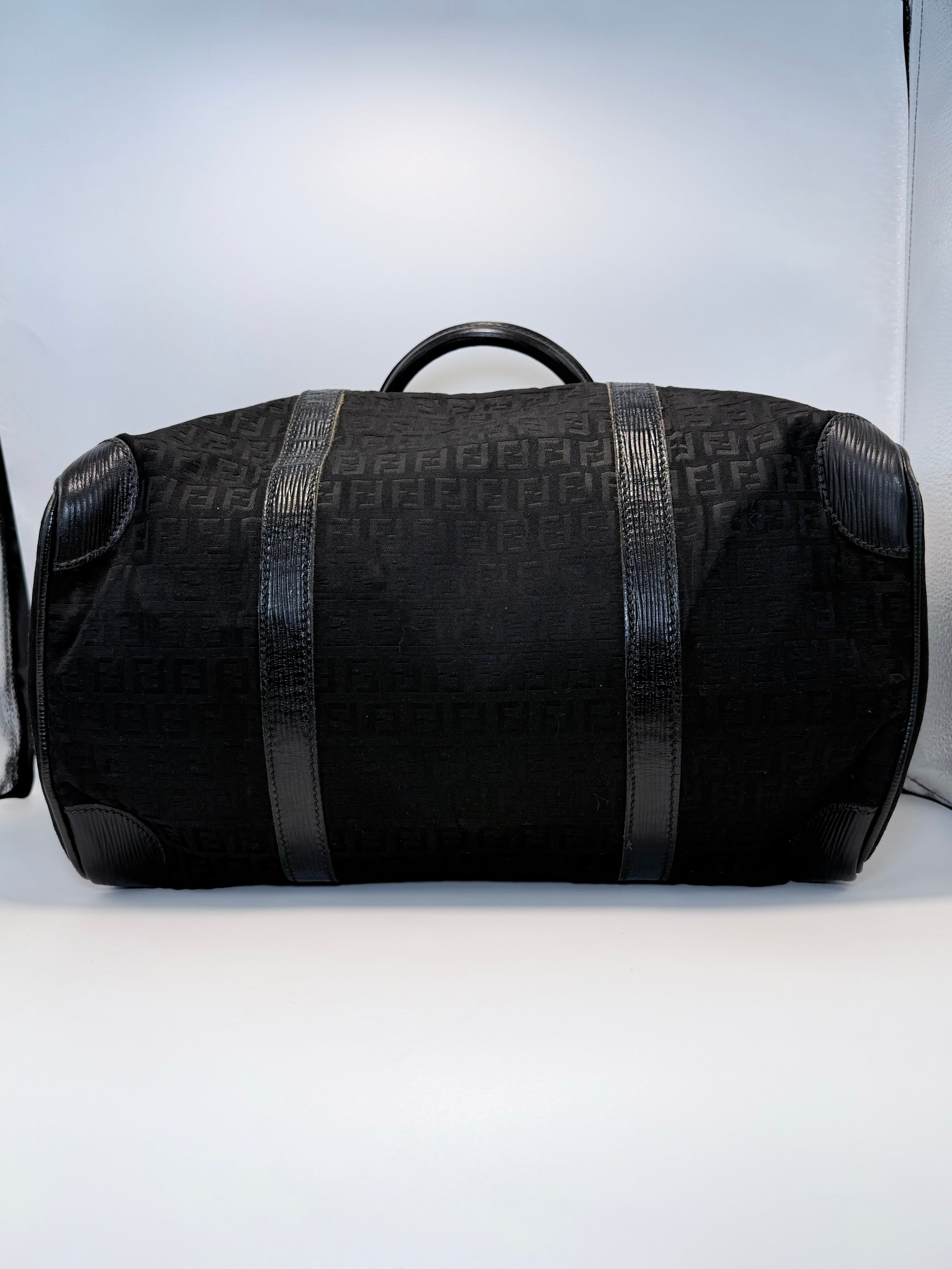 Fendi Canvas Boston Bag