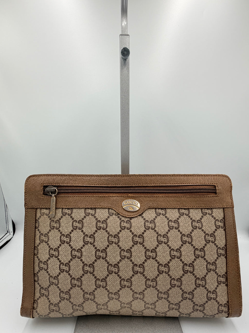 Gucci GG Plus Zip Clutch