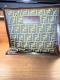 Fendi Zucca Monogram Canvas Clutch / Pouch Bag