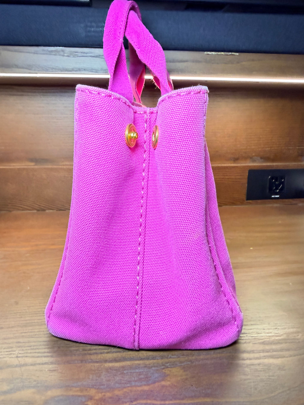 Prada Canapa Hot Pink Canvas Mini Tote Bag - with Dustbag