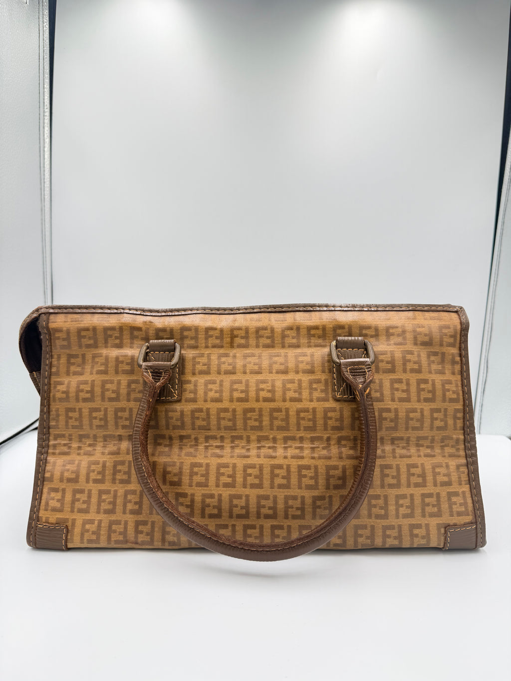 Fendi Zucca Triangle Tote Bag