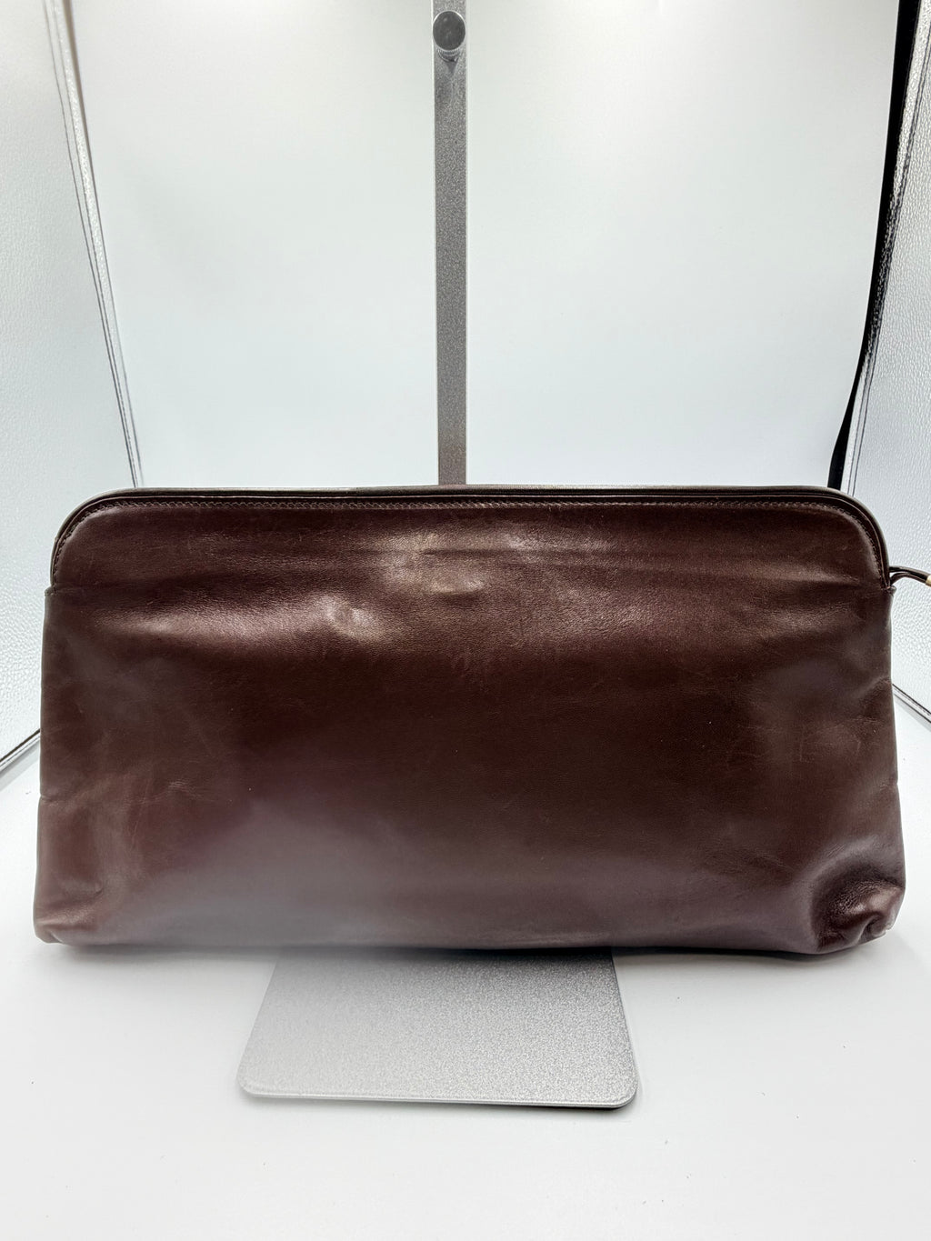 Givenchy Brown Leather 4G Logo Clutch