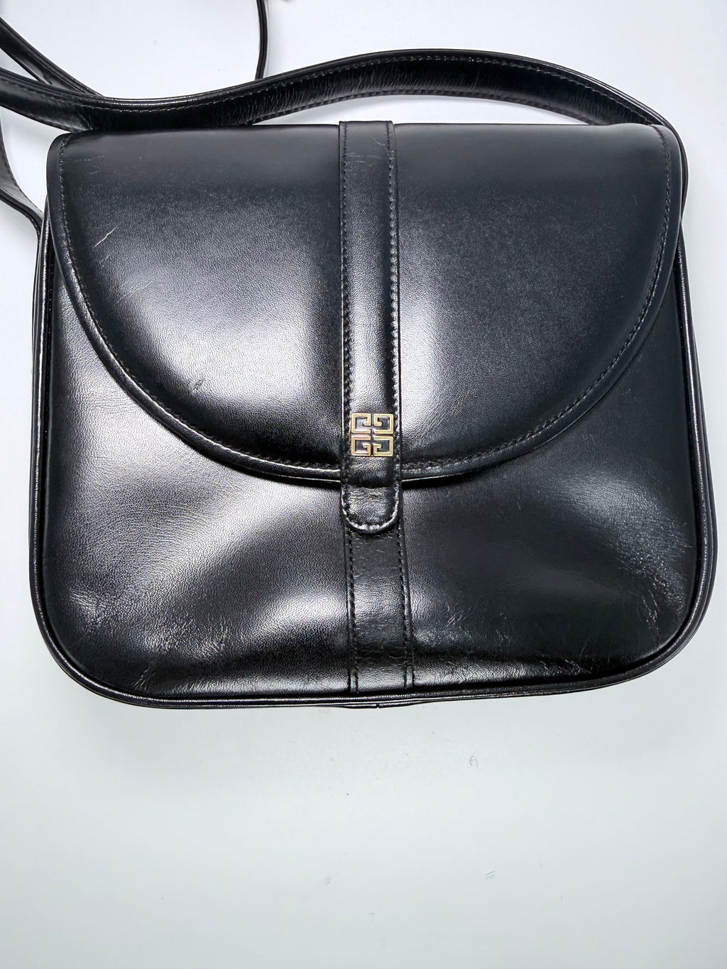 Balenciaga Black Leather Crossbody Bag
