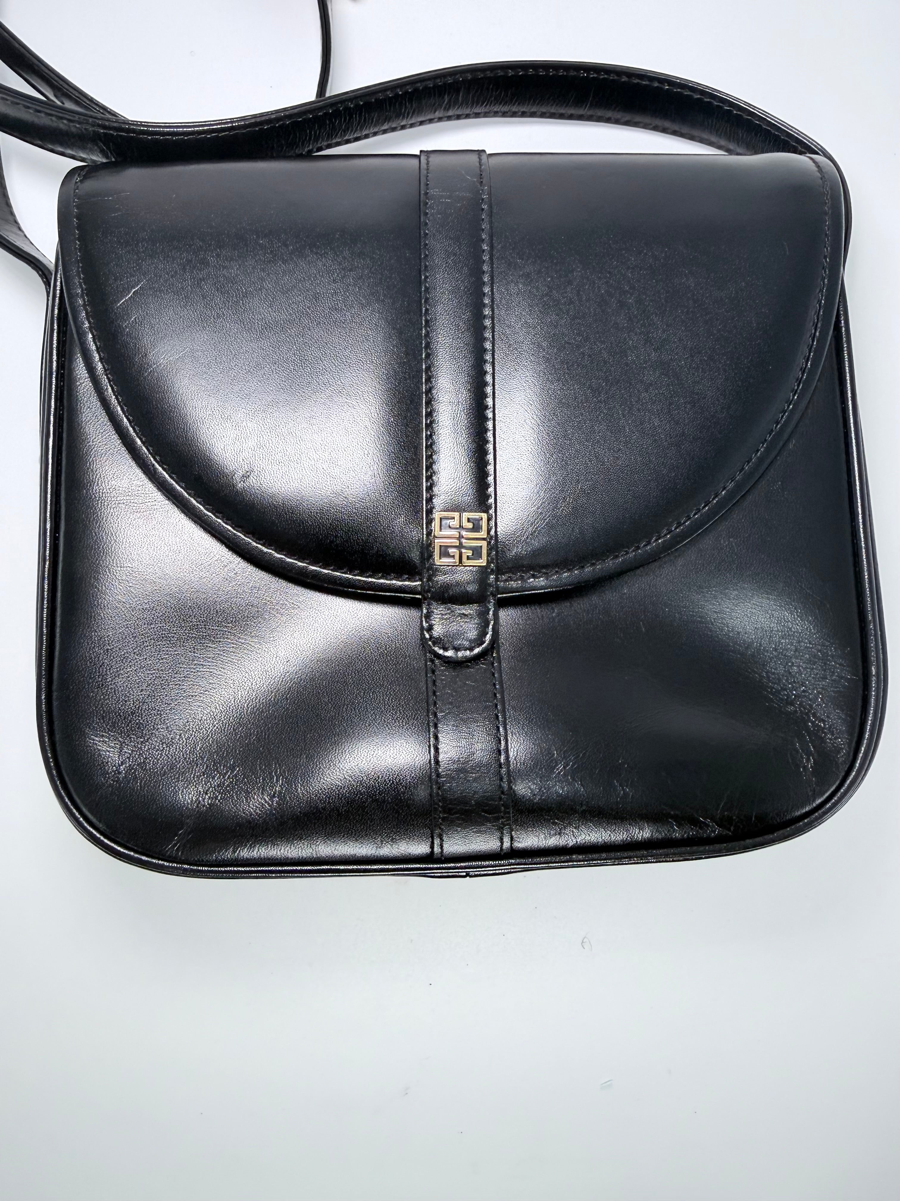 Balenciaga Black Leather Crossbody Bag
