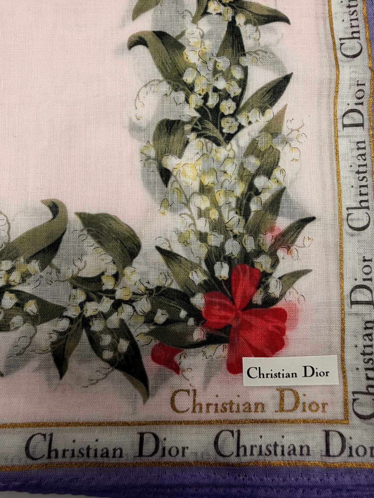 Christian Dior Floral Scarf – With Tags