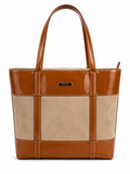 Gucci Patent Leather & Suede Tote