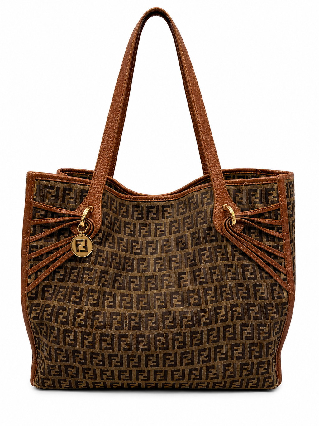 Fendi Zucca Bow Tote Bag