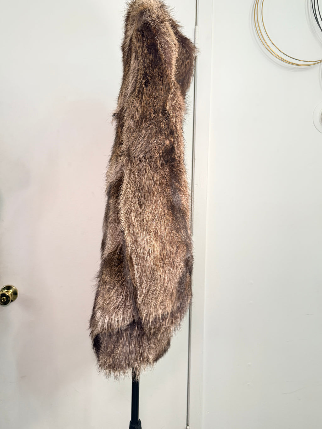 Vintage Raccoon Fur Coat – Natural Brown Tones (Medium / Large)