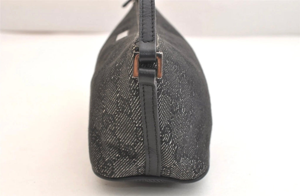 GUCCI GG Canvas Mini Shoulder Bag - Black
