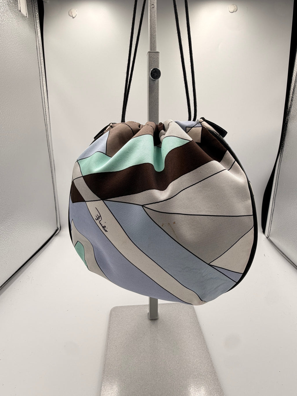 Emilio Pucci Printed Drawstring Pouch Bag