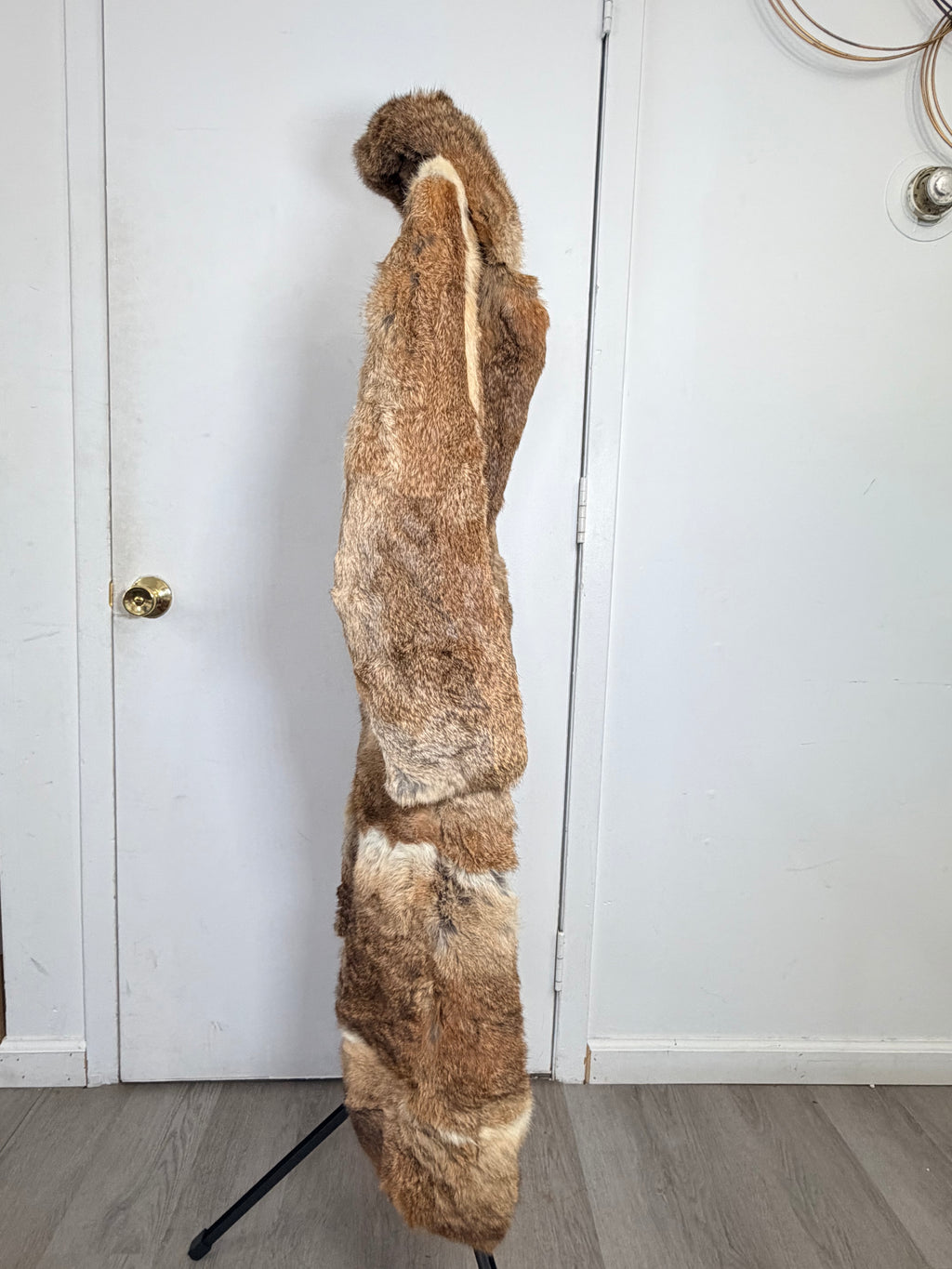 Vintage Natural Rabbit Fur Full-Length Coat – XS/Small 031