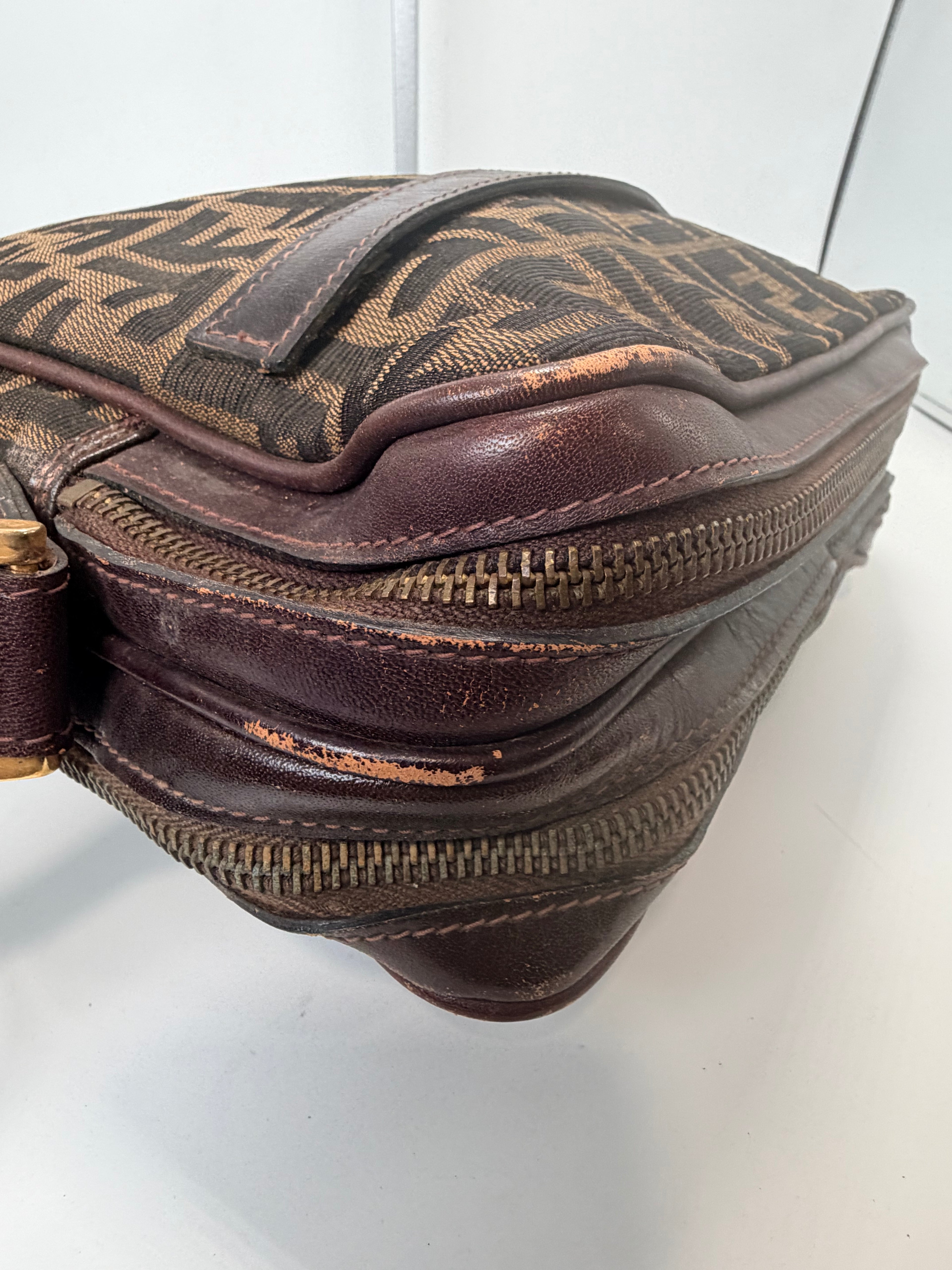 Fendi Zucca Canvas Crossbody Bag